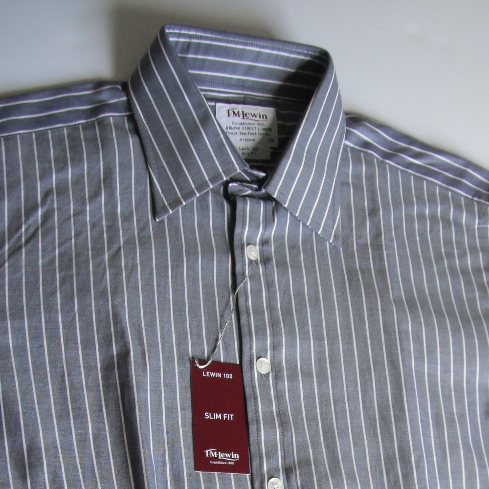 TML NWT Blue Navy Long Sleeve Casual Shirt